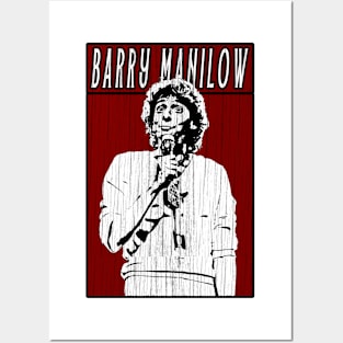Retro Vintage Barry Manilow Posters and Art